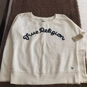 True Religion sweatshirt Sz Med Women’s NEW